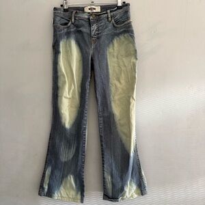Moschino Vintage Bootcut Mineral Pearl Wash Bleached Jeans